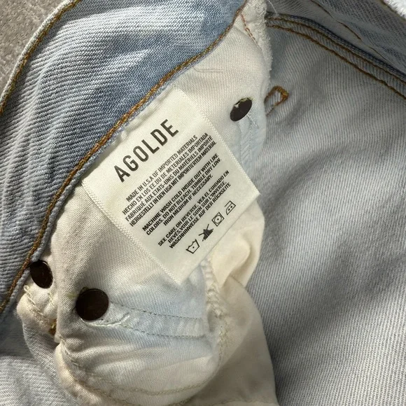 Agolde Nolan Balloon Light Wash Super Wide Leg Baggy High Rise Flowy Jean Sz 33 - Picture 6 of 14